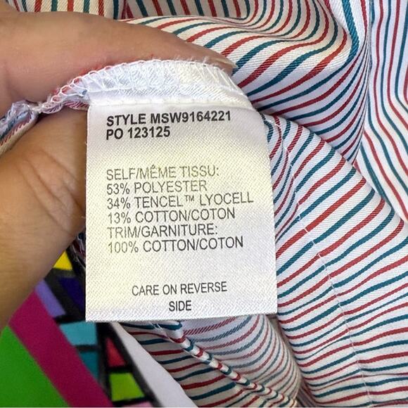 Cinch, White and Red Button Down Short Sleeve Shirt Size XXL. Excellent cond! - Picture 4 of 7